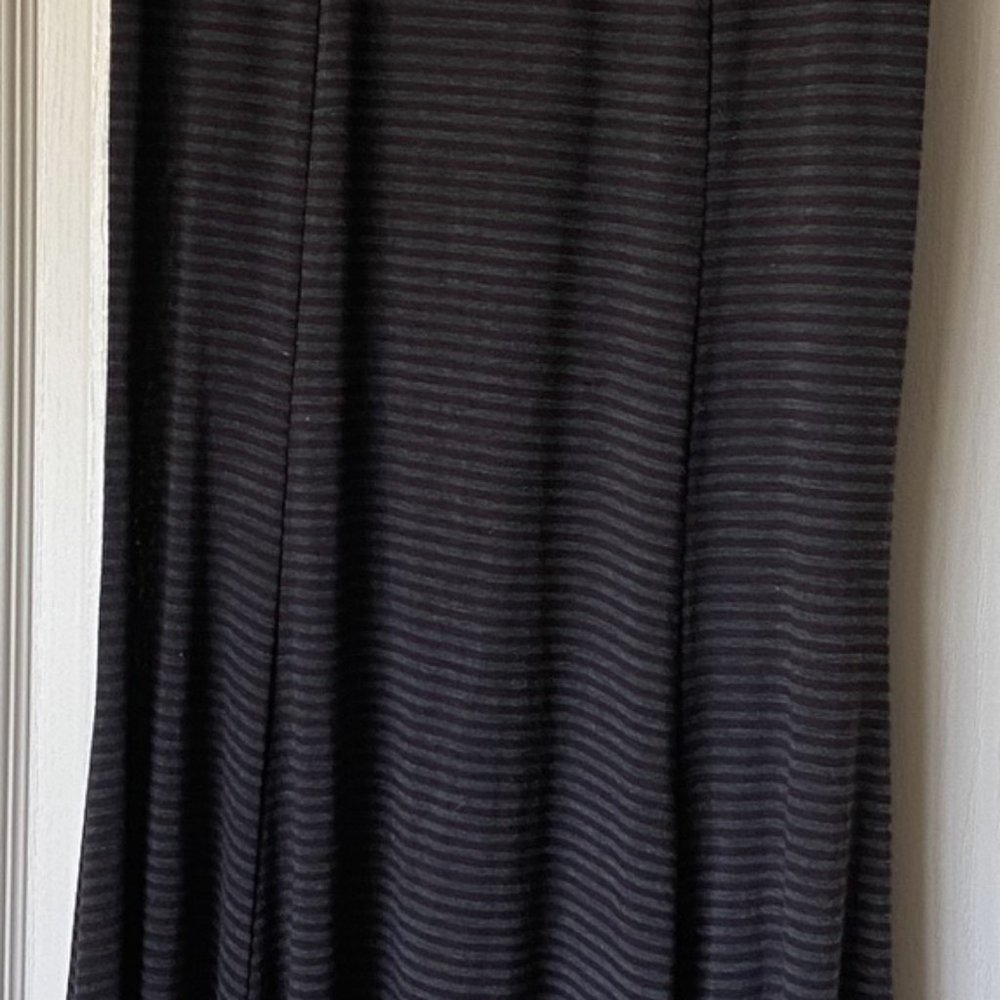 *Lapis Black/Charcoal Stripe Skirt